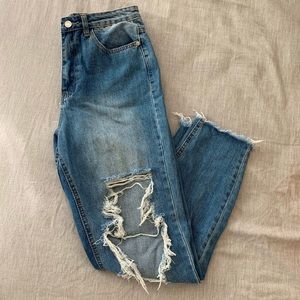 Missguided High Rise Mom Jeans